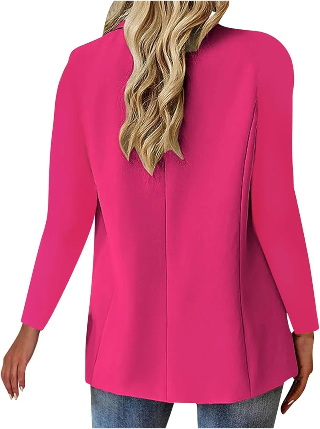 Blazers for Women Trendy Casual Work Office Suit Jacket Business Casual Button Down Long Sleeve Slim Womens Blazer