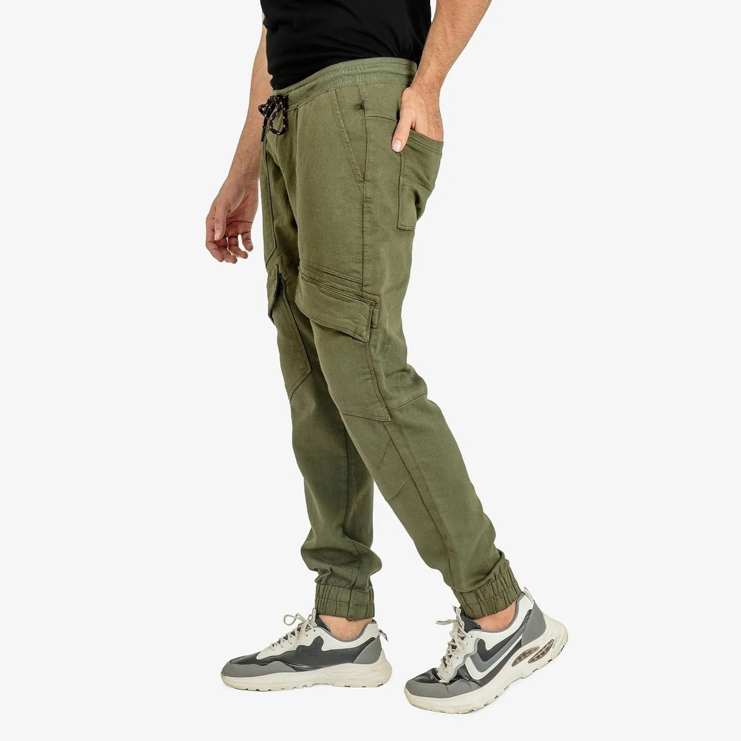 Essentials Mens Loose Fit Cargo Pants Casual Joggers Athletic Pants Cotton Loose Straight Sweatpants