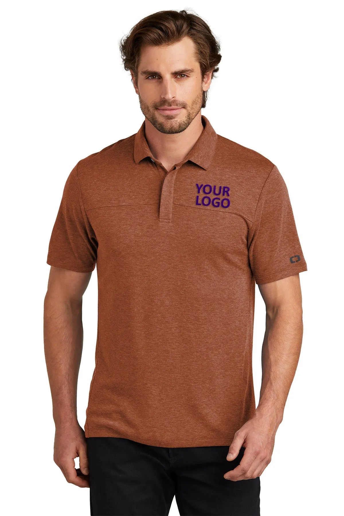 OGIO Command Custom Polos, Deep Rust