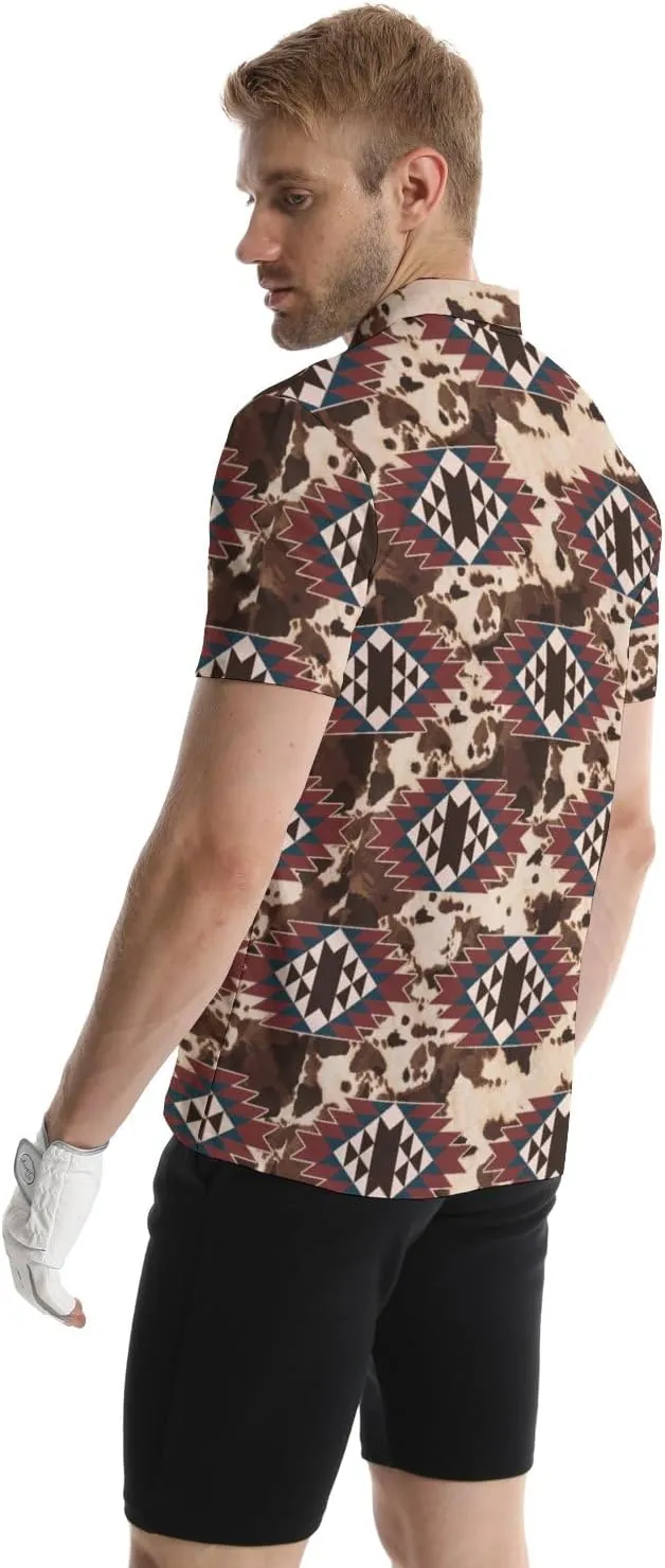 Polo Shirts for Men Moisture Wicking Mens Polo Shirts Patriotic Shirts for Men