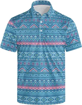 Polo Shirts for Men Moisture Wicking Mens Polo Shirts Patriotic Shirts for Men