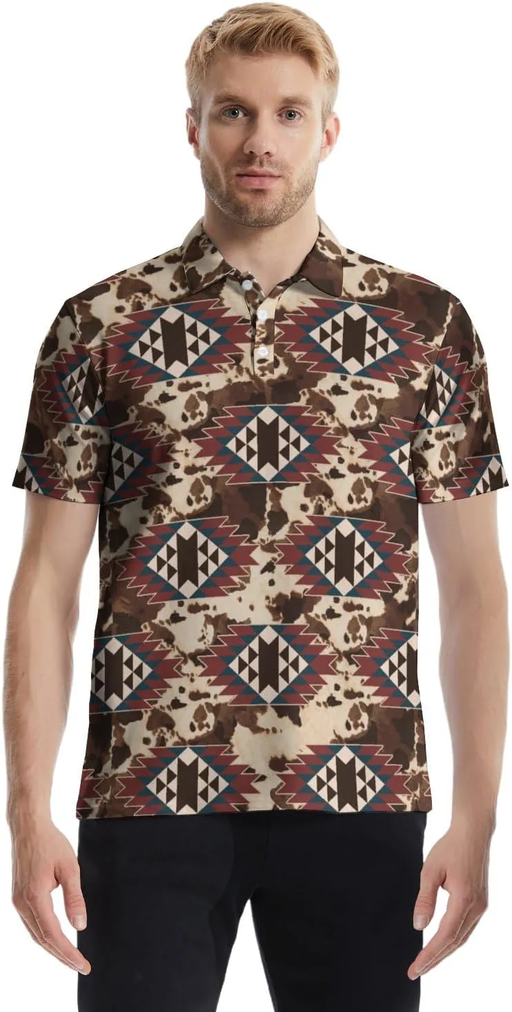 Polo Shirts for Men Moisture Wicking Mens Polo Shirts Patriotic Shirts for Men