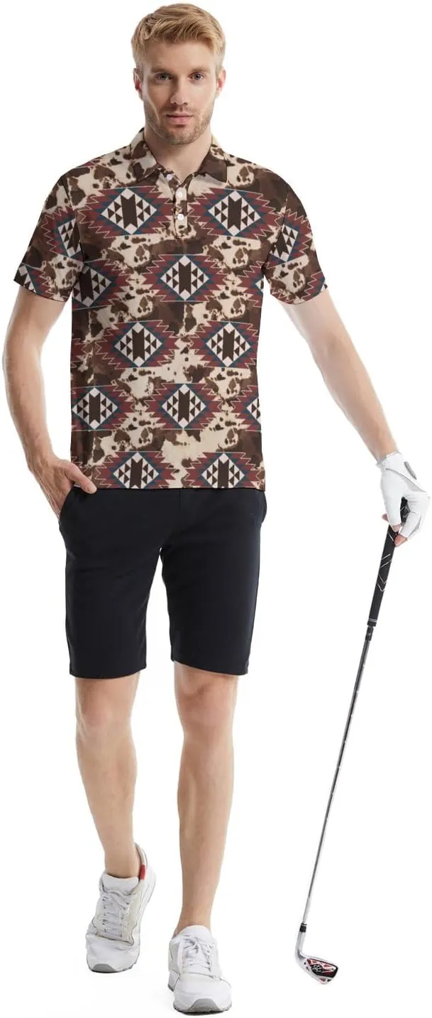Polo Shirts for Men Moisture Wicking Mens Polo Shirts Patriotic Shirts for Men