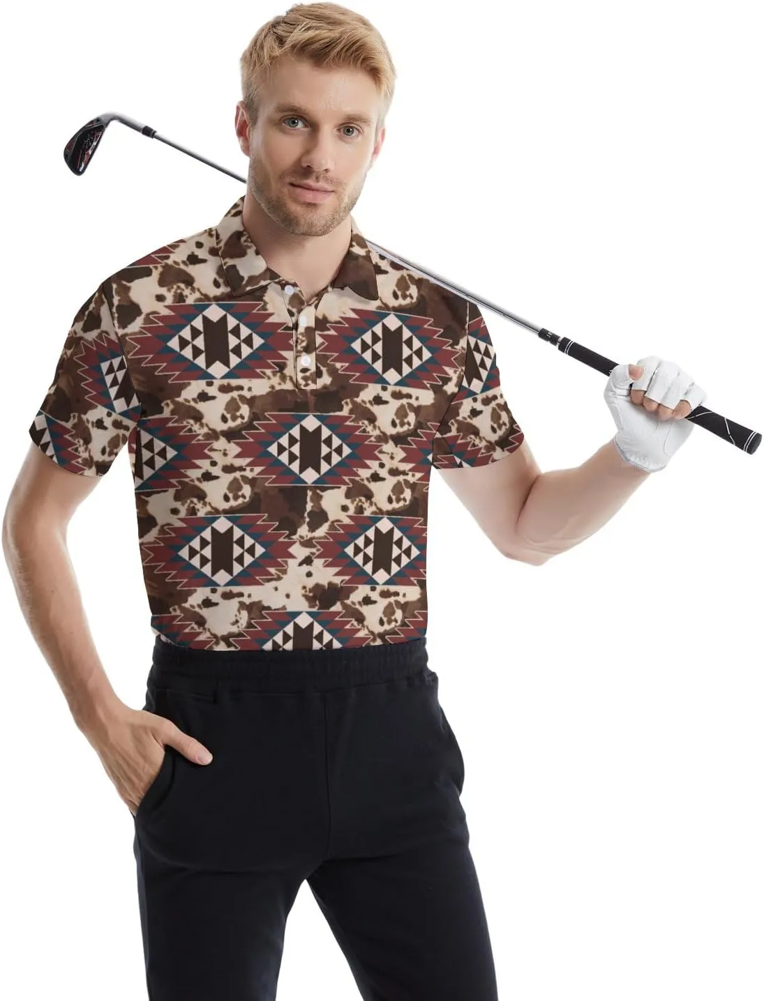 Polo Shirts for Men Moisture Wicking Mens Polo Shirts Patriotic Shirts for Men