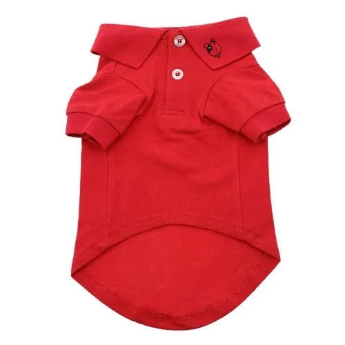 Solid Dog Polos - Flame Scarlet Red