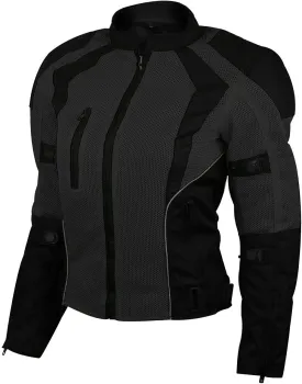 Vance Advance Womens All Weather Season CE Armor Mesh Motorcycle Biker Riding Jacket