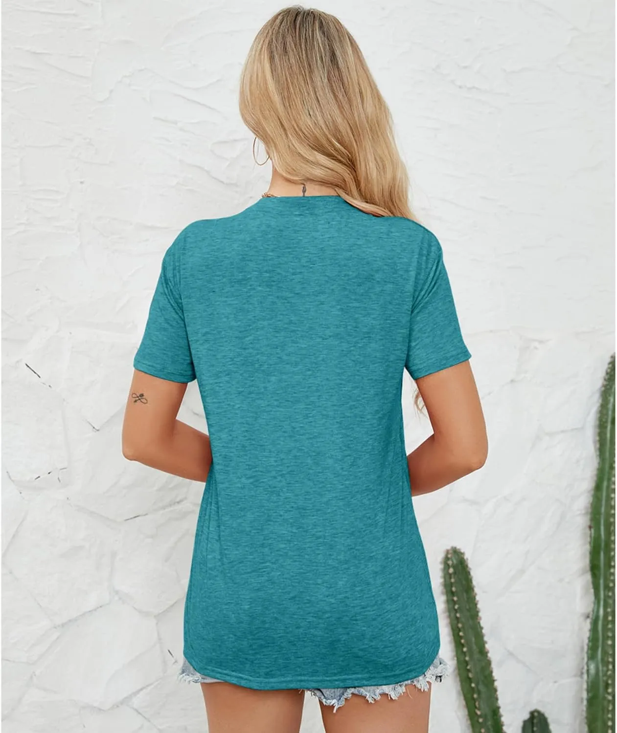 Women Trendy Tops Sunflower Graphic Loose Summer Tees T-Shirts Blouse