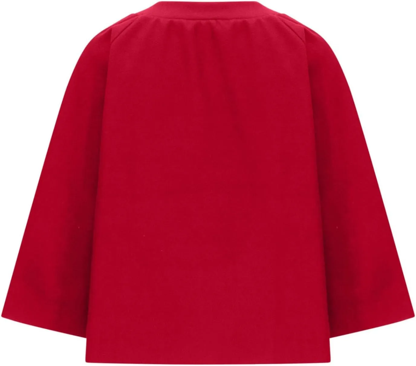 Womens Jackets Cropped Wool Blend Fuzzy Jacket Long Sleeve Open Front Cardigan Oversize Plush Fall Winter Outerwear
