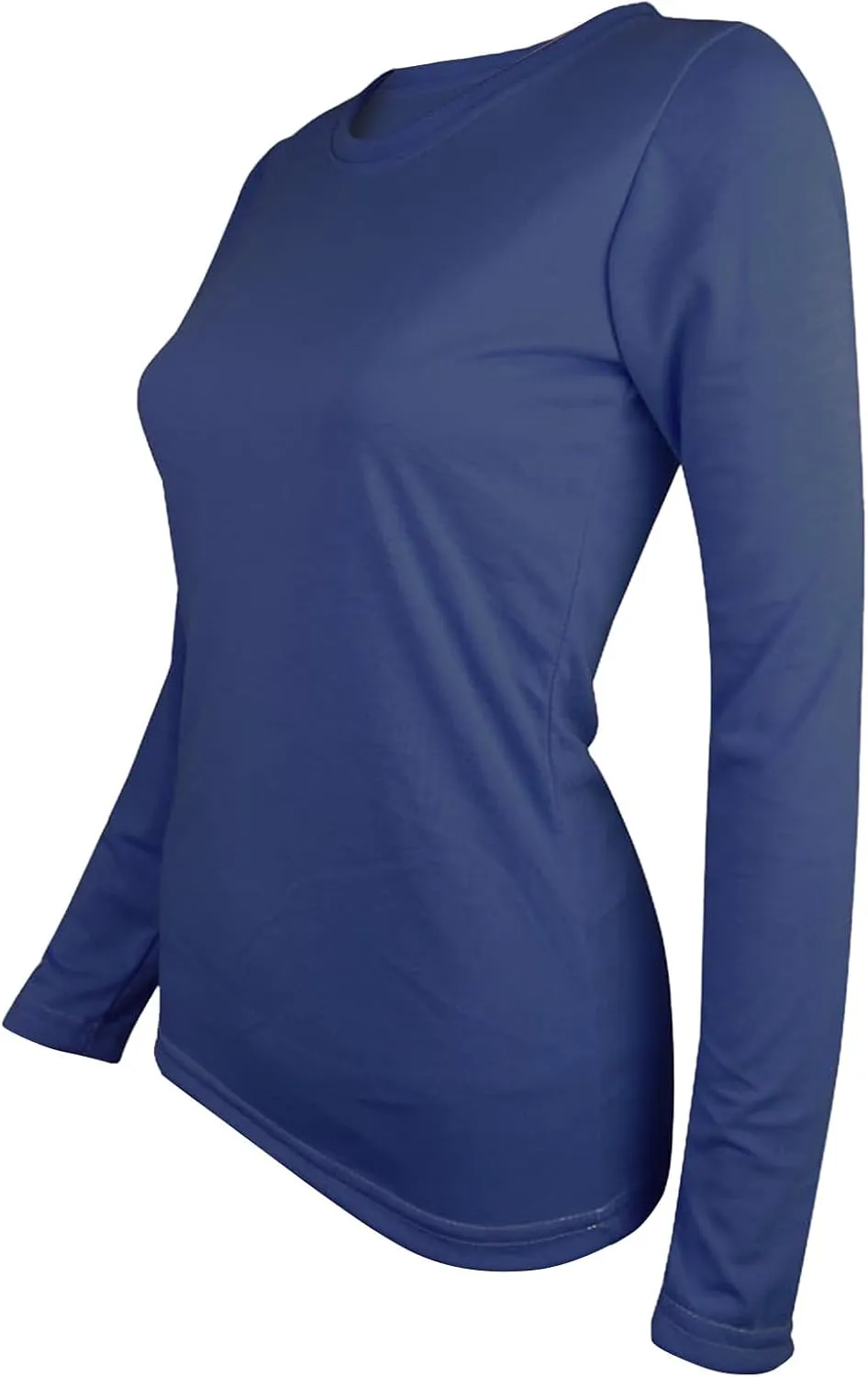 Womens Long Sleeve Shirts Mock Neck Basic Slim Fitted Tops Lightweight Stretch Base Layer T-Shirt Pullovers Tee